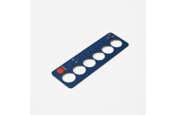 China OEM Push Button Membrane Switch Graphic Overlay With UV Printing supplier