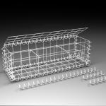 100 X 100mm Steel Powder Coated Welded Mesh Gabion for sale