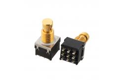 China 3PDT Guitar Foot Switch 17mm Footswitch 9 Pin  Wire Terminal supplier