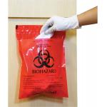 LDPE Red Bag Biomedical Waste With Double Adhesive Tapes for sale