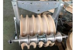 China Galvanized Transmission Conductor Stringing Block Pulley supplier