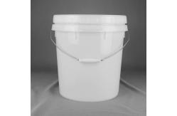 China Decorative Coating Plastic Packaging Bucket With Lid And Handle supplier