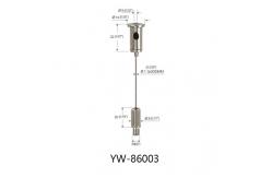 China Flexible Size Steel Wire Hanging Systems For Lighting Fixture YW86002 supplier