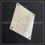 12 Key ATM Metal Mechanical Keyboard Access Control For Self Service Equipment for sale