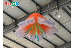 China 6.6FT Giant Inflatable Flower With Led Lights Inflatable Flower For Park supplier