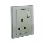 1 Gang  Uk Standard Power Socket With Switch / Neon 13Amp for sale