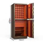 Double door Jewelry Watch Winder Safe Fingerprint Lock With 7 Open Ways