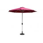 Commercial Heavy Duty Wooden UV Beach Umbrella 3.00mm Ribs Manual Open Close for sale
