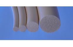 China Extruded Silicone Sponge Rubber Foam Tape Strip With High Temp Tolerant supplier