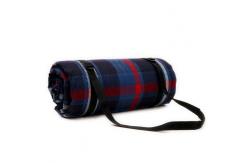 China Acrylic Fabric Checkered Picnic Floor Mat With Waterproof PEVA Backing supplier