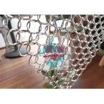 Backdrops Decoration Chain Mail Weave Stainless Steel Ring Mesh Drapery For Room Partitions Curtain for sale
