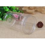 Powder Clear Plastic Jars Top Screw Lid Small PET Jars 600ml Airtight for sale