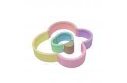 China Rainbow Arch Shape BPA Free Pantone Color Baby Stacking Toy supplier