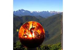 China Steel Manual Ignition Rustic Red Fire Pits Or Customized Fire Pits supplier