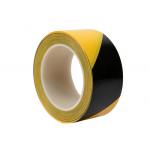 50mm Stripe Floor PVC Warning Tape Black Yellow Insulation Tape For Pipe Plastic for sale