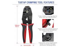 China Automotive Black Wire Crimper Set AWG 20-10 With Insulated Terminals supplier