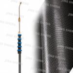 China 20ft 3K Surface Carbon Fiber High Telescoping Pressure Washing Pole For Cleaning Building Exteriors Length 2 Years Warranty for sale