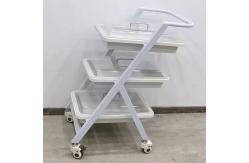 China Endoscopy Cart With 3 Trays Mobile Endoscope Storage Procedure Trolley supplier