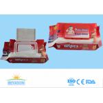 Spunlace Non Woven Wet Wipes Z / C Fold , Portable Travel Baby Face Wipes for sale