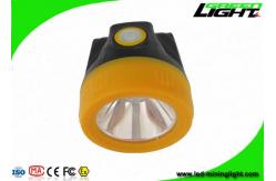 China Light Weight LED Rechargeable Miners Cap Lamp 10000lux Brightness 1 Year Warranty supplier