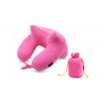 Soft U Shaped Travel Pillow , Inflatable Airplane Neck Pillow 6P Certification