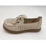 China Breathable hollow lace-up comfortable women's shoes with soft soles white for sale