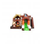 Forest Theme Brown Children Inflatable Slide Bouncy Castle for sale