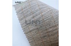 China Canvas Woven Wool Hair Interlining For Uniform Suit Overcoat supplier