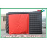 Inflatable Tents For Nightclub Parties Black Ourdoor Inflatable Air Tent 210D Oxford Cloth With Two Doors for sale