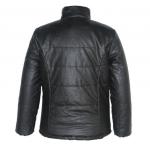 Super Warm Ladies PU Turtleneck Jacket With Zipper Slim Shape Super Warm