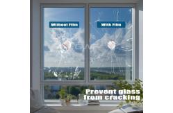 China 2mil 4mil Residential Unbreakable Window Tint Clear Safety Glass Protective Film supplier