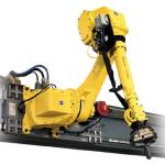 Industrial 4 Axis Robotic Arm Fanuc M-410iC/500 With Electric Gripper And GBS Linear Tracker for sale