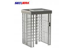 China 120 degree single channel automatic RFID access control full height turnstile barrier gate supplier