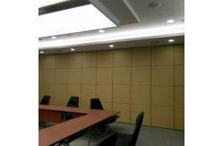 China Movable Wooden Partition Room Divider Sliding Office Partition System For Space Division supplier