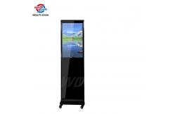 China Movable wheel design 32 kisok in windows system 350nits LCD screen UHD 1080P supplier