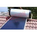 Flat Plate Solar Thermal Collector Hot Water Heater , Roof Mounted Solar Water Heater for sale