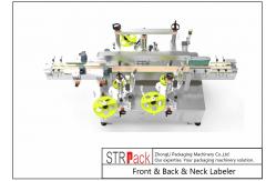 China 180pcs/Min Bottle Labeling Machine For Front Back Neck Surface Three Stickers supplier