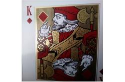 China Plastic Gold PVC Playing Cards Gold Foil Poker Golden Poker Card supplier
