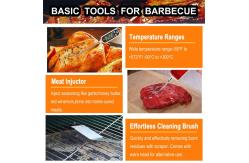 China Multipurpose Bbq Grill Tool Set Elongated Odorless Extra Thick supplier