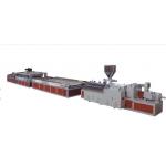 PVC+Powder Plastic Profile Production Line With Twin Screw Extruder, Wood Plastic Composite Extrusion Line for sale