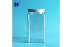 China Thin Wall Square Plastic Food Containers With Aluminium Screw Cap supplier