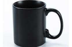 China OEM ODM Printed Matte Black 11oz Ceramic Mug Cup supplier