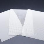 Mining And Chemical Square Polyester Wire Mesh Custom Aperture White Plain Weave
