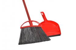 China 22mm Angle Broom And Dustpan Attachable PP Pan With TPR Lip supplier