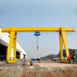 16 Ton Rail Mounted Electric Single Girder Gantry Crane With Electric Hoist for sale