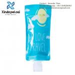 Custom Printed Cosmetic Lotion Liquid Stand Up Plastic Pouch Packaging,Plastic Packaging Spout Bag for sale