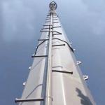 Signal Communication Lightning Protection GSM Monopole Steel Tower for sale