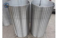 China Wedge Wire Wrapped Slotted Rotary Screen Drum Back Wash supplier