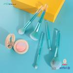 Private Label Glitter Bling Colorful Handle Makeup Brushes 5PCS High Quality Shiny Crystal Diamond Face Makeup Brush Set for sale