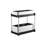 Keep Your Kitchen Countertop Clutter-Free With 2 Tiers Stainless Steel Kitchen Rack 1kg 395*230*389mm for sale